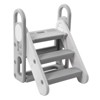 Foldable 3 Steps Stool for Toddlers, Folding Step Ladder with Handles, Adjustable Kids Step Stool, Toilet Potty Training, Anti-Slip Step Ladder - 3 of 4