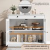 Jojoka 35.4" Sideboard Buffet Cabinet with Glass Door, Storage Cabinet with Drawer, Buffet & Sideboard for Dining Room, Kitchen, Living Room - 4 of 4