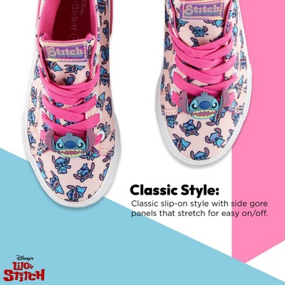Disney Girls Lilo & Stitch Sneakers - Lilo and Stitch High Top Athletic Shoes - Lilo and Stitch High Top Lace Up Sneakers (Light Pink, 11) — фото 4