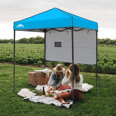 EAGLE PEAK 6'x4'Instant Pop Up Canopy with Adjustable Sun Wall