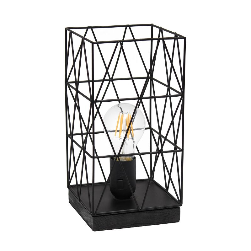 Metal Geometric Square Table Lamp - Simple Designs, 1 of 11