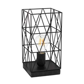 Metal Geometric Square Table Lamp - Simple Designs