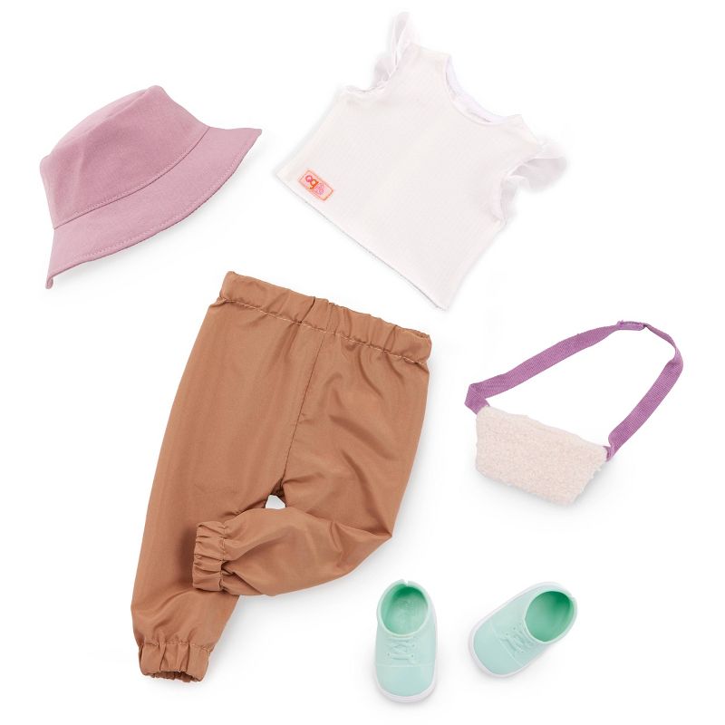 Our Generation Ready to Roam Bucket Hat &#38; Crossbody Bag Outfit for 18&#39;&#39; Dolls, 1 of 6