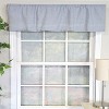 RLF Home 100% Cotton Crosswell Tailored  Unlined Windows Rod Pocket Valance 51" x 12"  Blue - 2 of 4