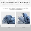 PAGED Bean Bag Chair Convertible Floor Sofa Chair with 2 Pillows, Folding Couch Bed with Adjustable Backrest and Headrest for Living Room - 4 of 4
