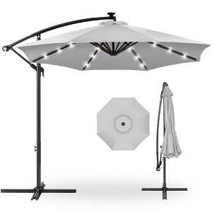 Best Choice Products 10ft Offset Hanging Outdoor Market Patio Umbrella w/ Easy Tilt Adjustment - 1 of 4