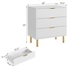3/5/6 Drawer Dresser for Bedroom with Gold Handles, Wooden Chest of Drawers and Storage Organizer for Living Room, Entryway, or Hallway - 2 of 4