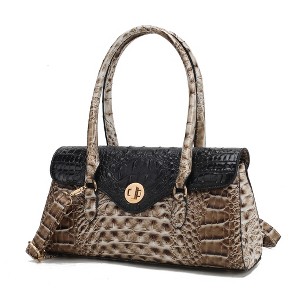 MKF Collection Liviana Women’s Shoulder Bag Croc-Embossed Chic and Versatile Timeless Handbag by Mia K - 1 of 4