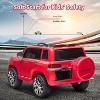 12V 2-Seater Kids Ride On Truck, Electric Car w/Remote, 3 Speeds, LED Lights, Music, Horn & Suspension, Toy Vehicle - 4 of 4
