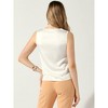 Allegra K Women's Work Business V Neck Casual Sleeveless Satin Blouse - 3 of 4
