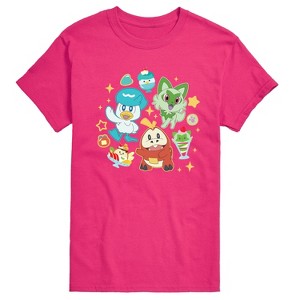 Men's - Pokémon - Sprig Fuec Quax Cafe Short Sleeve Graphic T-Shirt - 1 of 4