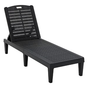 Dexmalle Set of 2 Patio Chaise Lounges with Adjustable Backrest - 1 of 4