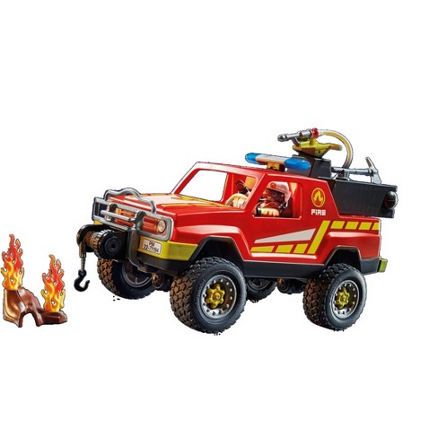 Playmobil City Action Fire Truck Flashing Lights Building Set