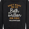 Women's - Yellowstone - Official Yellowstone Merchandise Lightweight French Terry Wide Neck Long Sleeve Shirt - 2 of 4