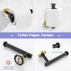 10 Pieces Bathroom Towel Holder Set,27.5 Inch Black and Gold Towel Bar Set SUS304 Stainless Steel Bathroom Hardware Set Wall Mounted Towel Rack Set - 4 of 4