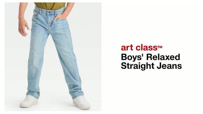 Boys' Relaxed Straight Jeans - art class™, 2 of 5, play video