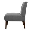 TopComfy Accent Chairs Modern Chair Dining Chair Armless Lounge Chair Comfortable Chair Decoration Chair for Living Room, Gray, 21"*29.13"*34.25" - 3 of 4