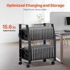 VEVOR Laptop Cart, 32 Device Mobile Open Charging Station, Up to 15.6 in Screen Size, Office and Classroom Mobile Charging Cart, for Chromebook - 3 of 4