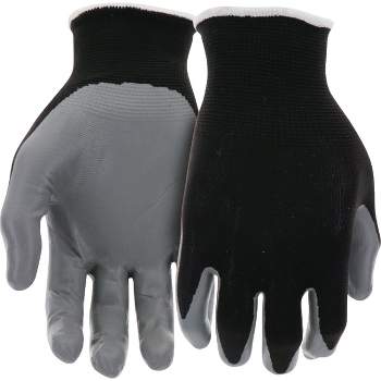 Do it Best  Men's Medium Nitrile Coated Glove, Black & Gray DB31211-M
