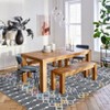 Machine Washable Boho Vintage Area Rug Non-Slip Non-Shedding Geometric Indoor Distressed Soft Low Pile Carpet for Living Room Bedroom Kitchen - 2 of 4