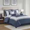 8 Pcs Elegant Embroidered Comforter Set,All Season Sophisticated Bedding Set, Cozy Home Textile fits Lux Bedroom Decor - 2 of 4