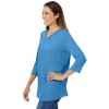 Woman Within Perfect Three-Quarter Sleeve V-Neck Tee - 4 of 4