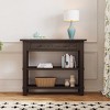 Retro Console Table, with Drawer and Shelves, Versatile Storage Solutions, for Entryway, Living Room and Hallways, Available in Multiple Colors - 3 of 4