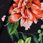 black red-floral