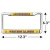 Western Illinois Leathernecks Full Size Standard License Plate Metal Frame - 4 of 4