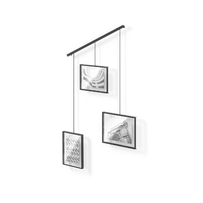 Classic Black Wall-Mounted Picture Frame Set of 3