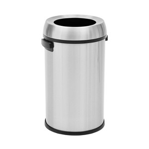17 Gallon Trash Can–Fingerprint-Proof Stainless Steel,Round Garbage Bin for Restaurant,Home,Office - 1 of 4