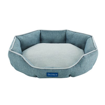 Sam's Pets Arthur Teal Hexagon Dog Bed
