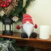 Northlight Nordic Gnome with Mittens Christmas Figure - 22" - Red and Gray - 3 of 3