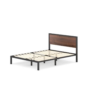 Mory Metal Platform Bed Frame Brown - ZINUS - 1 of 4