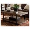 42" Modesto Solid Coffee Table Brown - Alaterre Furniture: Industrial Style, Reclaimed Wood, Metal Legs, Fixed Shelf - 2 of 4