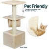 Zone Tech Pet Cat Tower Tree - Premium Quality Multi-Level Safe Cat Tree Stand House with Scratching Posts Tower Playing Spot Condo - 3 of 4