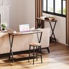 Small Sofa Tables, Narrow Console Table, 2-Tier Industrial Entryway Table with Shelves - 4 of 4