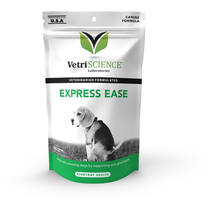 VetriScience Express Ease Anal Gland and Digestive Support Bars for Dogs, Duck Flavor, 40 ct, 1 of 4