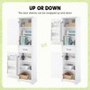 Tall Bathroom Storage Cabinet with 2 Doors, 1 Drawer, Adjustable Shelves, and Anti-Tip Kit for Versatile Organization - 4 of 4