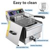 Wechef Commercial Professional Electric 11.7L Deep Fryer Timer and Drain Stainless Steel French Fry Restaurant Kitchen - 2 of 4