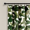 2pk 52"x63" Light Filtering Tropical Paradise Curtain Panels Green - Lush Décor: Short Microfiber Rod Pocket - 2 of 4