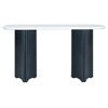 GlasFlength Narrow Console Table, Rustic Hallway Decorative Table Suitable for Entry and Living Room, Blue, 53.9"*14"*30" - 2 of 4