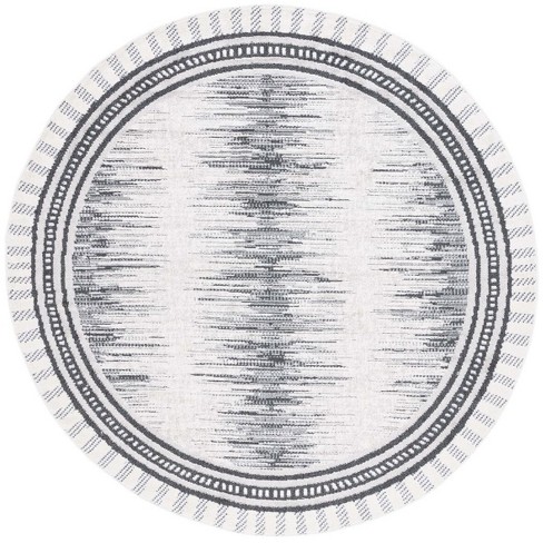 Alamo Alm732 Power Loomed Indoor Area Rug - Grey/charcoal - 6'7