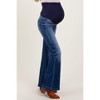 Pinkblush Navy Blue Washed Maternity Flare Jeans - 4 of 4