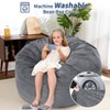 Bean Bag Chair for Adults, Giant Bean Bag Bed with Washable Corduroy Cover, Convertible Bean Bag Chair Bed from Beanbag to Floor Mattress - 3 of 4