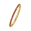 Pure Collection by Ross-Simons 0.33-0.30 ct. t.w. Ruby Eternity Band in 14kt Yellow Gold - 2 of 4