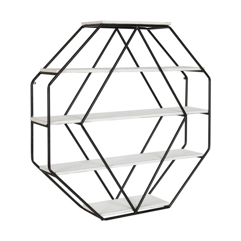 Wall Shelf Octagon Shaped - Kate & Laurel All Things Decor, 1 of 9