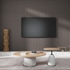 2-Pack 94.49 x 12.6 in. Solid Wood Acoustic Slat Wall Panel for Modern Interior Decor, TV Background, Living Room - 2 of 4