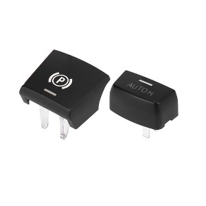 Unique Bargains Electronic Parking Switch Brake P and AUTO H Button Cover for BMW F15 F16 F25 F26 Black - 1 of 4