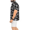 LA LEELA Mens Hawaiian Shirts Short Sleeve Button Down Shirt Men's Vacation Shirts Summer Beach Casual Tropical Shirts for Men Funny - 3 of 4